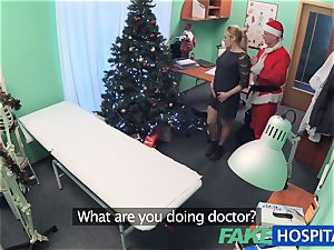 FakeHospital medic Santa shoots a load two times this year